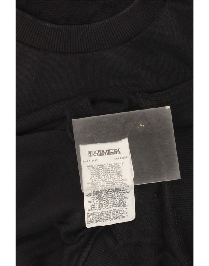 Ανδρικό φούτερ Napapijri Jumper Μικρό μαύρο βαμβακερό