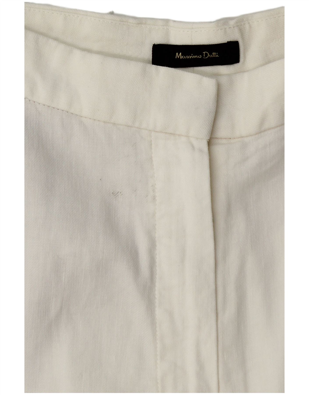MASSIMO DUTTI Γυναικείο κωνικό παντελόνι Chino EU 40 Medium W30 L27 Λευκό