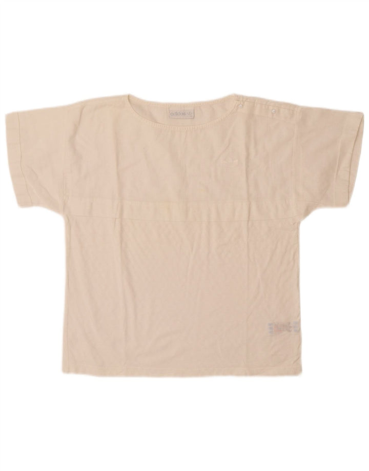 Adidas Γυναικείο T-Shirt Top EU 40 Μεσαίο λευκό βαμβακερό