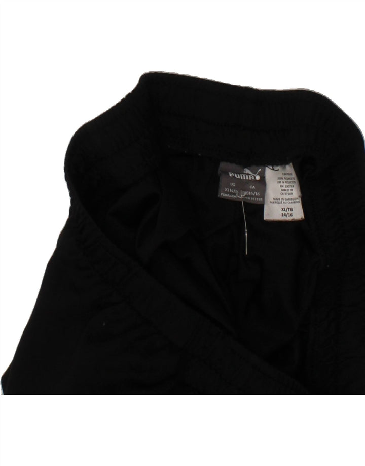 PUMA Boys Graphic Sport Shorts 14-15 Years XL Black Polyester Vintage Puma and Second-Hand Puma from Messina Hembry 