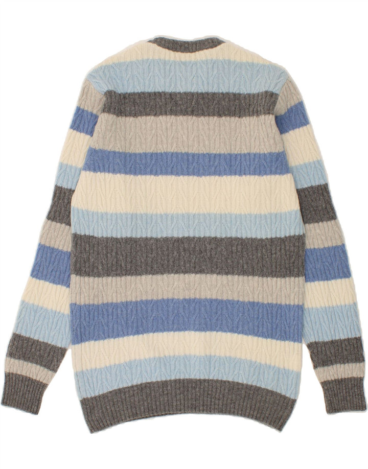 IL GRANCHIO Womens Crew Neck Jumper Sweater UK 14 Medium Multicoloured Vintage Il Granchio and Second-Hand Il Granchio from Messina Hembry 