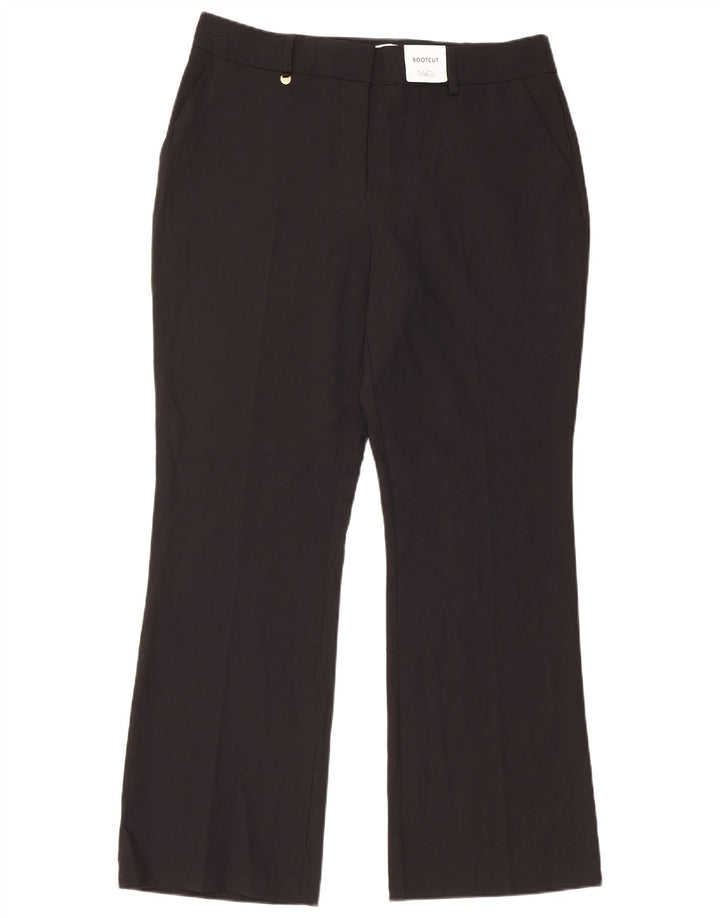 M&Co Γυναικεία Bootcut Παντελόνι Chino UK 14 Large W32 L29 Μαύρο Πολυεστέρας