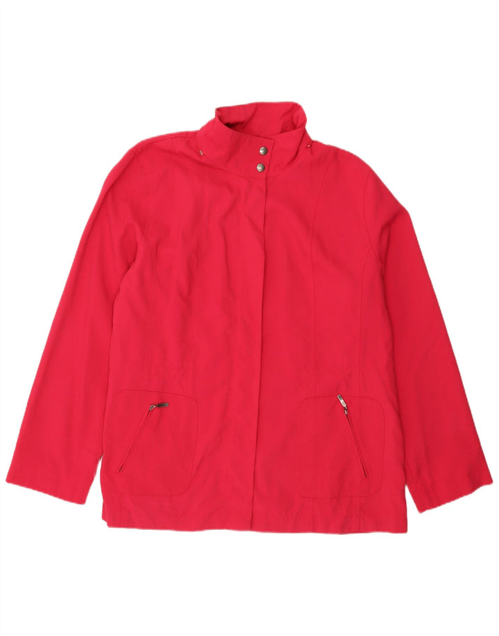 Marks & Spencer Womens Bomber Jacket UK 18 XL Pink Polyamide