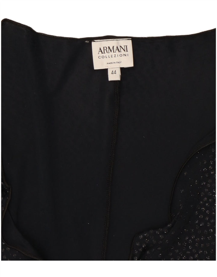 Armani Γυναικεία μακρυμάνικη μπλούζα Top IT 44 Medium Black Spotted