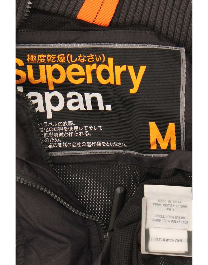 Superdry Γυναικείο Μπουφάν βροχής UK 14 Medium Black Nylon