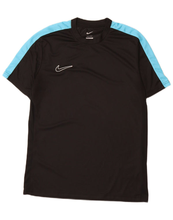 Ανδρικό μπλουζάκι Nike Dri Fit Slim Fit Top μεγάλο μαύρο έγχρωμο πολυεστέρα