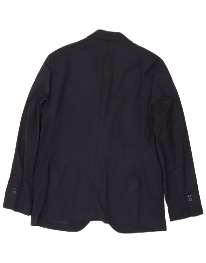 Massimo Dutti Ανδρικό σακάκι μπλέιζερ EU 52 Μεγάλο Μαλλί Navy Blue