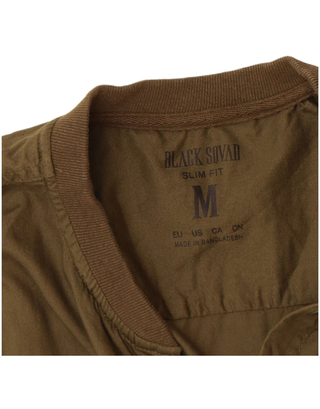BLACK SQUAD Ανδρικό πουκάμισο Slim Fit Medium Khaki