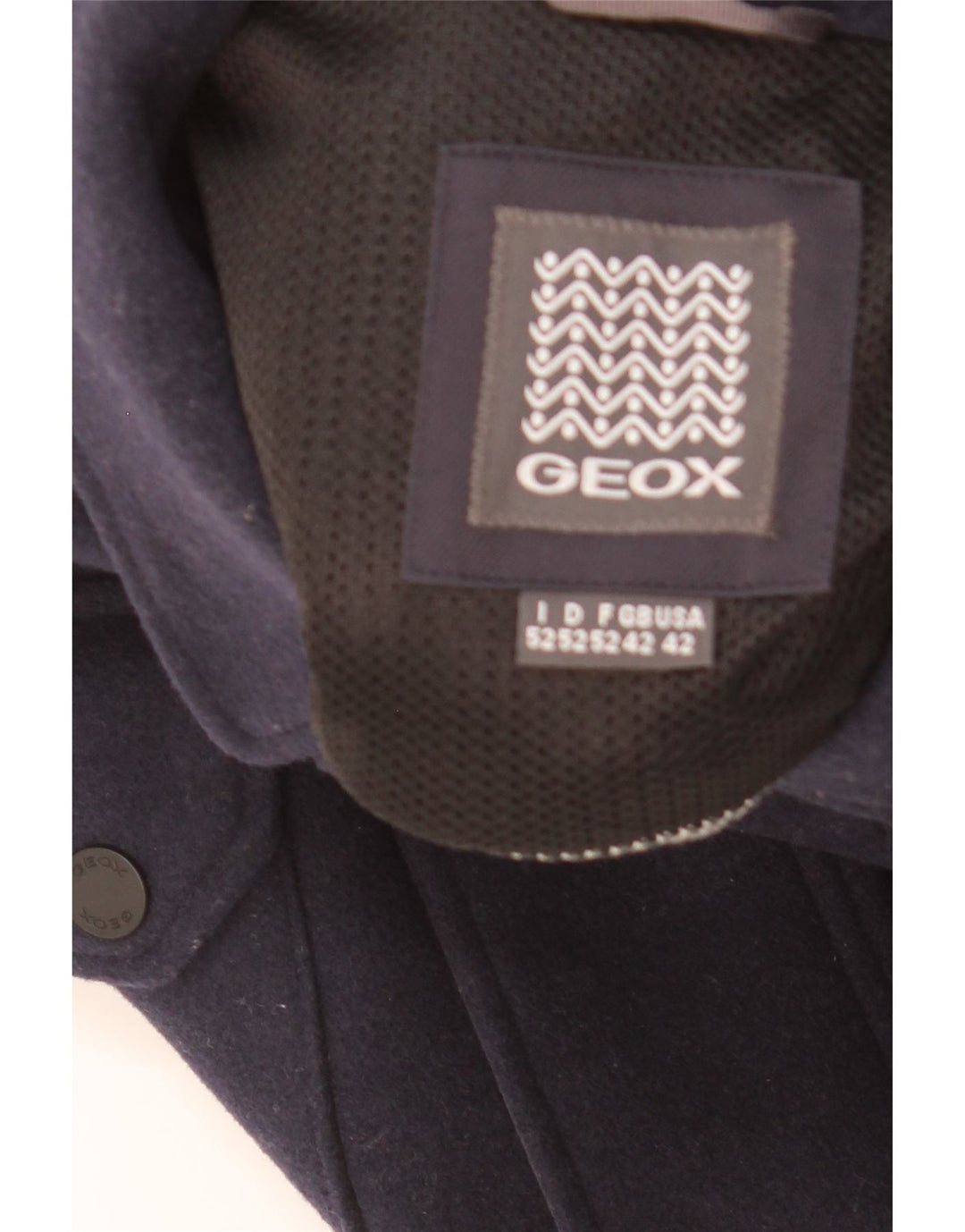 GEOX Ανδρικό Μπουφάν Respira Utility UK 42 XL Navy Blue Wool