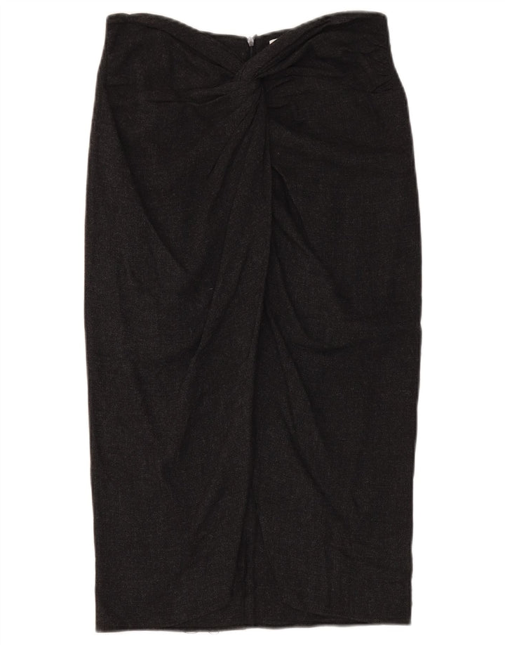 Zara Γυναικεία Pencil Φούστα Medium W30 Black Viscose