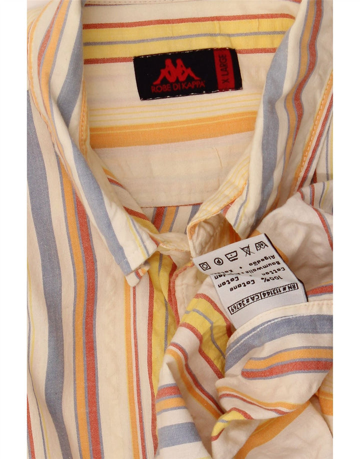 KAPPA Ανδρικό κοντομάνικο πουκάμισο XL πολύχρωμο βαμβακερό ριγέ