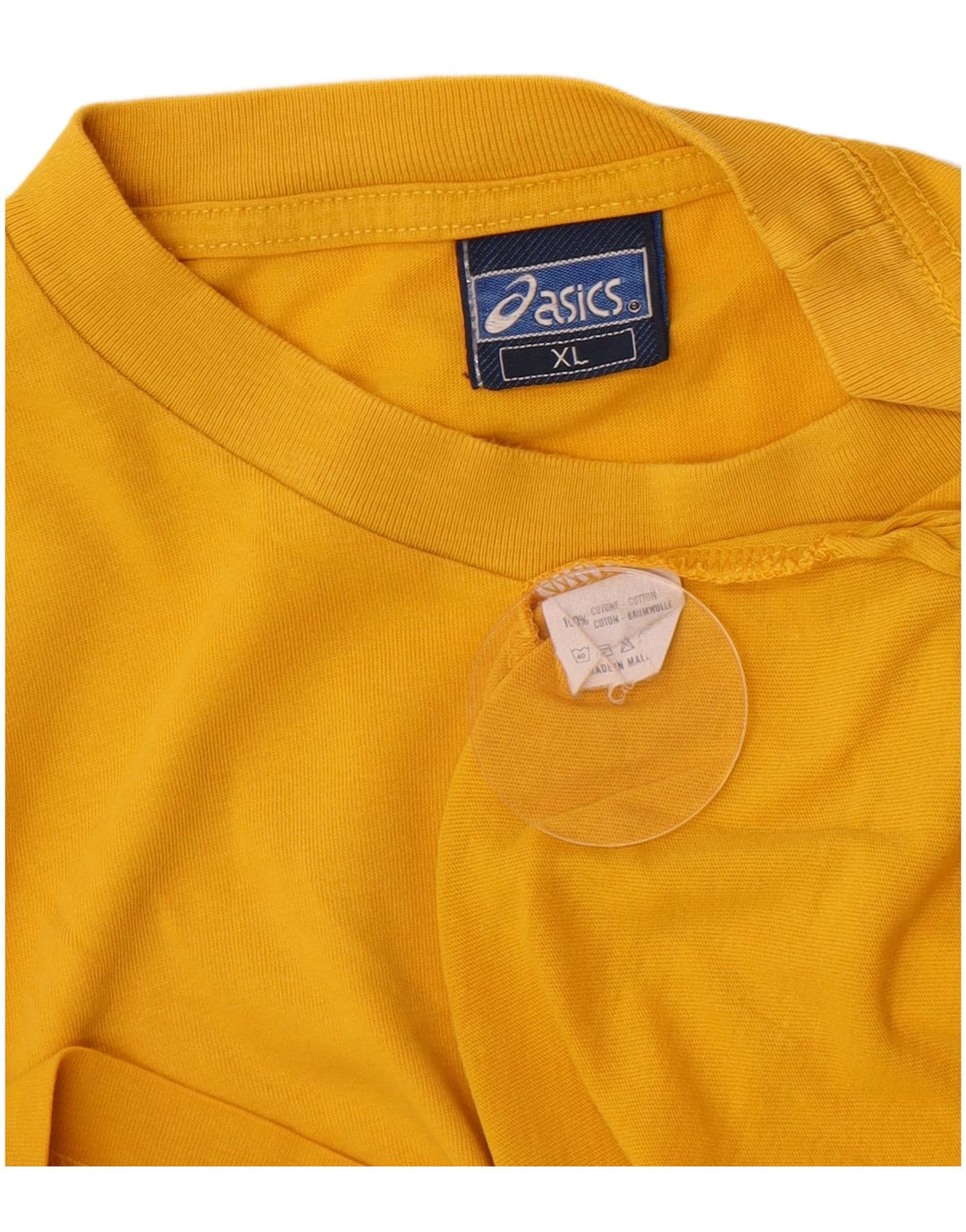 Ανδρικό T-Shirt Asics Top XL Κίτρινο βαμβακερό