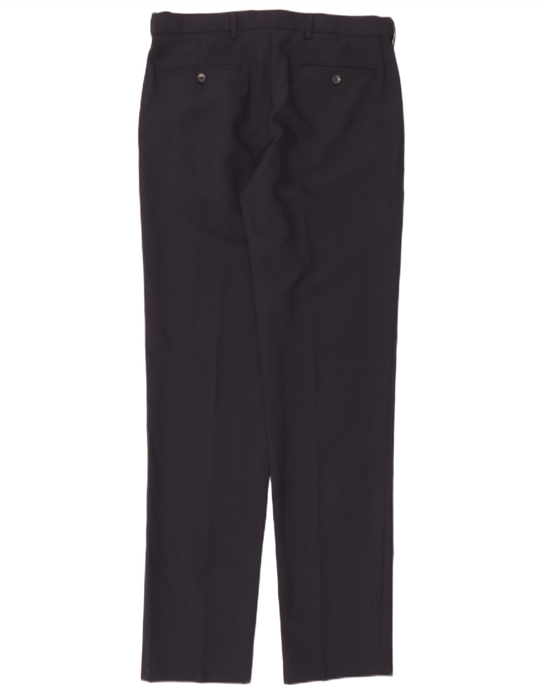 Marks & Spencer Ανδρικό παντελόνι Chino με κανονική εφαρμογή W32 L35 Navy Blue Polyester