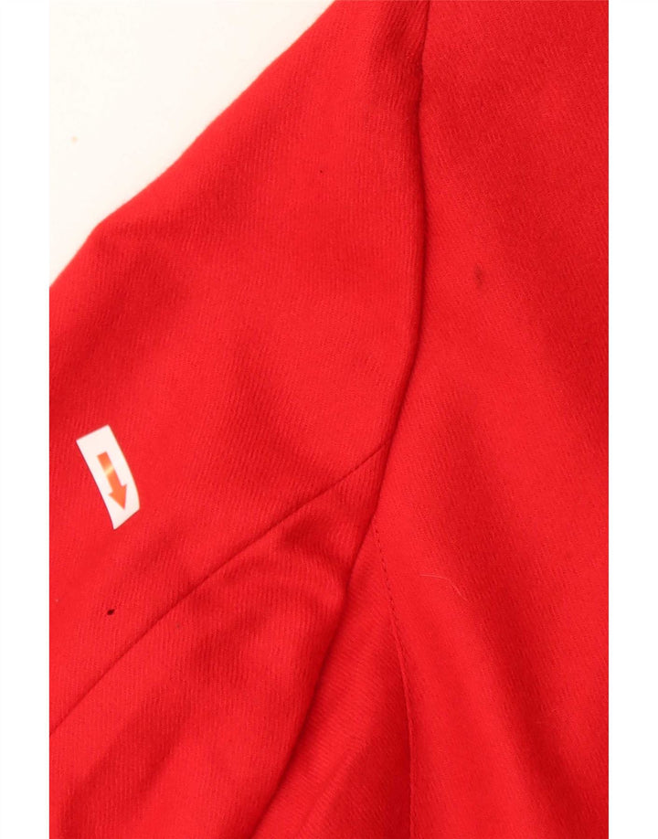 Vintage Γυναικείο Μπουφάν Blazer με 5 Κουμπιά IT 44 Μεσαίο Κόκκινο Μάλλινο Classic