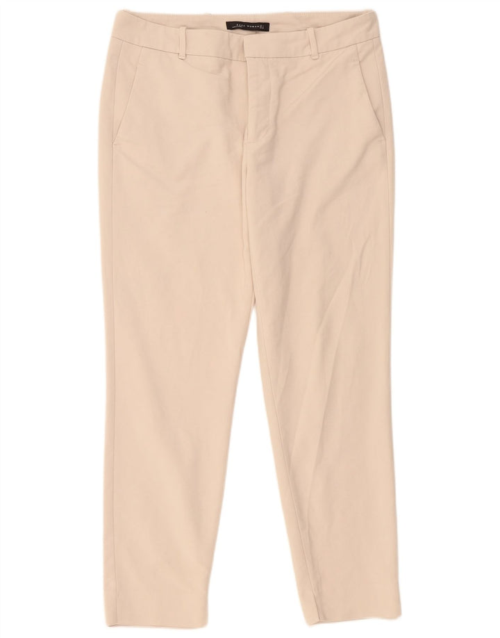 Zara Γυναικείο Slim Παντελόνι Chino Large W32 L28 Beige