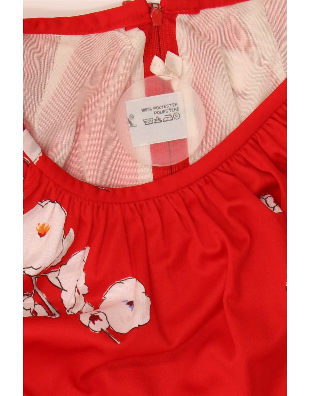 Γυναικείο φόρεμα Trevira A-Line IT 40 Small Red Floral Polyester