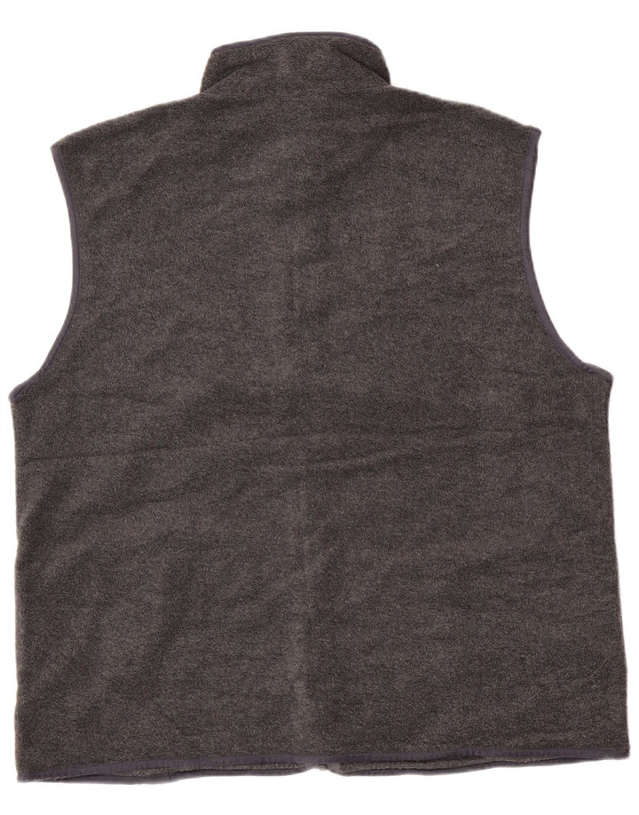 Vintage Ανδρικό Fleece Gilet UK 42 XL Γκρι Πολυεστέρας
