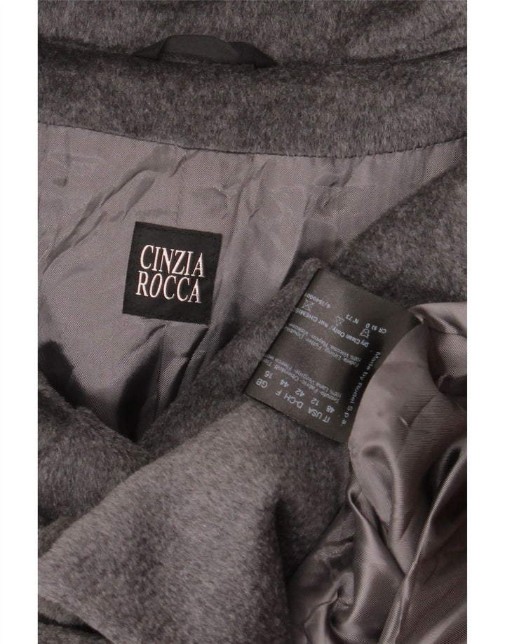 Γυναικείο παλτό Cinzia Rocca UK 16 Large Grey Wool