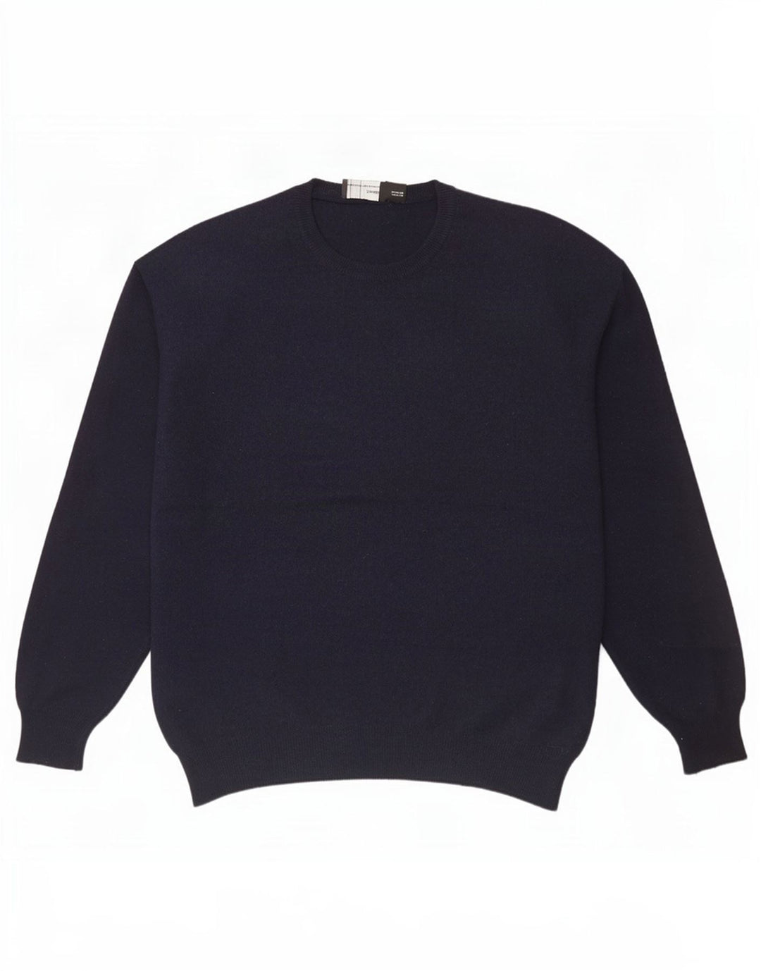 Ανδρικό πουλόβερ Zara με λαιμόκοψη XL Navy Blue Wool