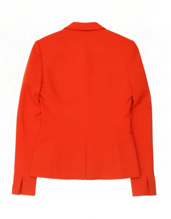 Zara Γυναικείο σακάκι 1 κουμπιού Blazer UK 12 μεσαίο κόκκινο βισκόζη