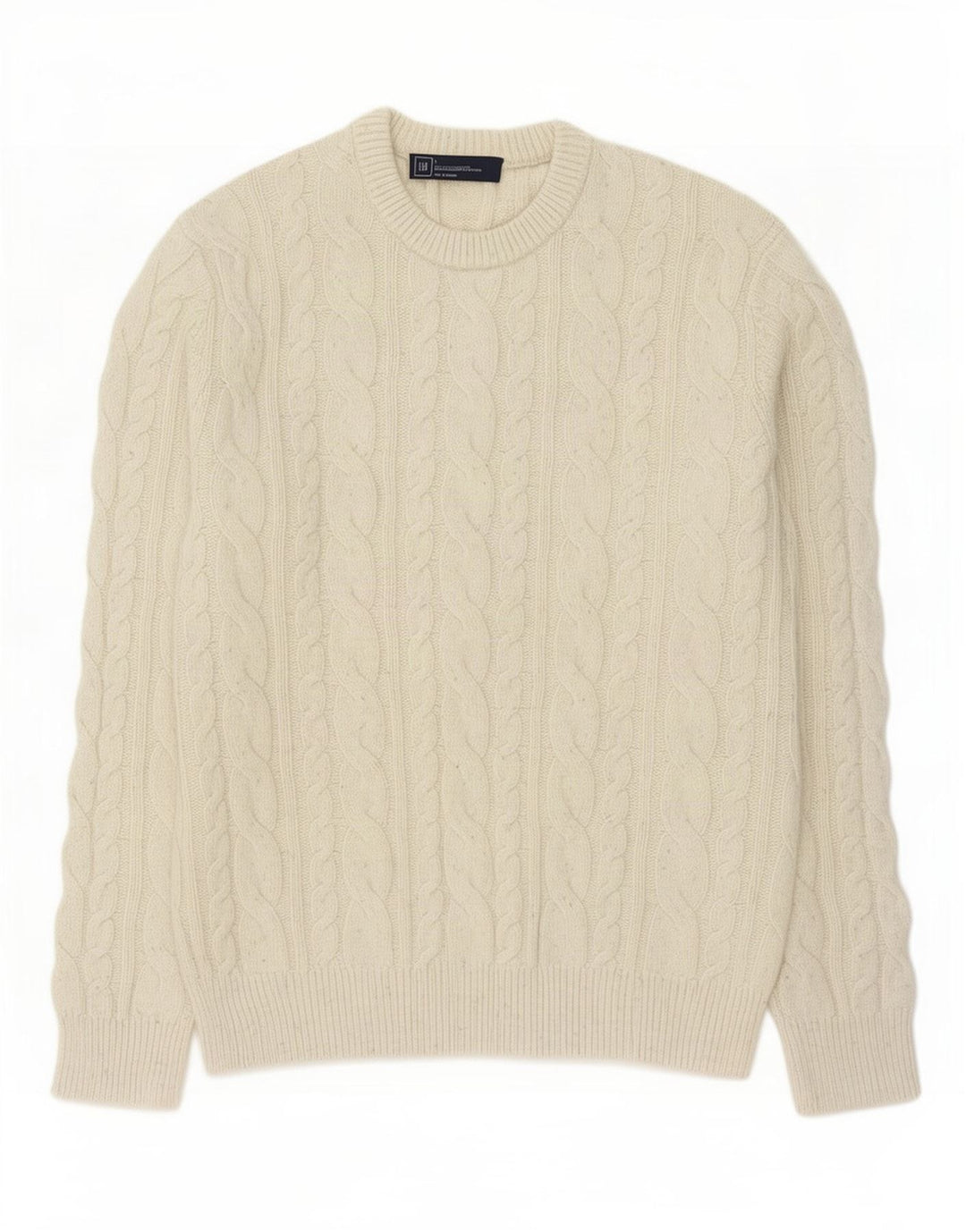 Ανδρικό πουλόβερ Gap Crew Neck Jumper Μεγάλο μπεζ μαλλί αρνιού