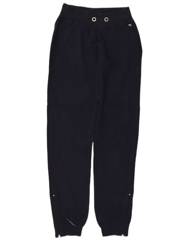 Γυναικεία αθλητική φόρμα CHAMPION Παντελόνι Joggers UK 8 Small Navy Blue Cotton