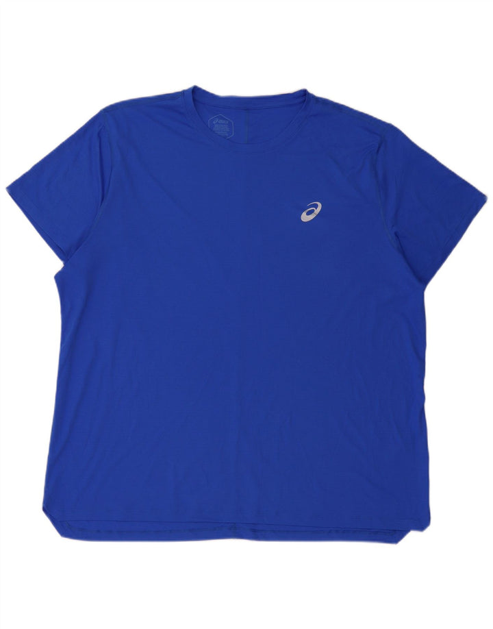Ανδρικό T-Shirt Asics Top 2XL Blue Polyester