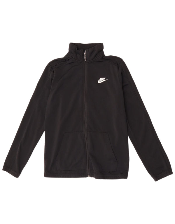 Μπουφάν Nike Boys αθλητική φόρμα 13-14 ετών XL μαύρο πολυεστέρα