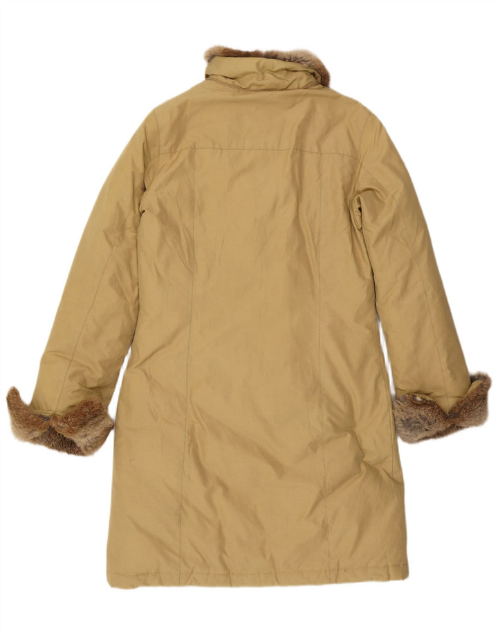 Woolrich Γυναικείο παλτό UK 14 Medium Beige βαμβακερό