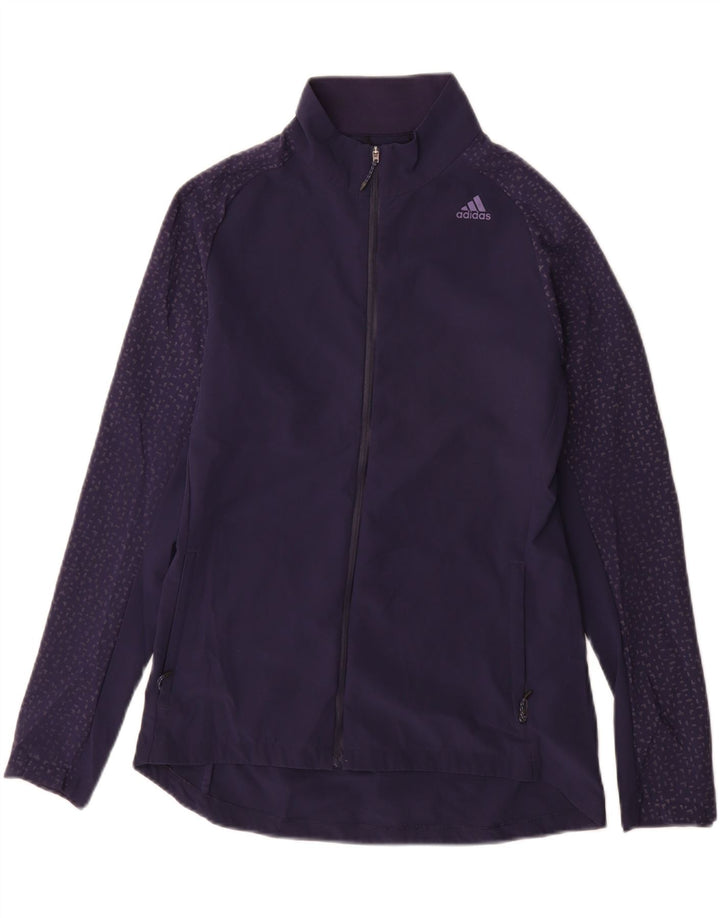 Γυναικεία αθλητική φόρμα για τρέξιμο Adidas Top Jacket UK 8/10 Small Navy Blue