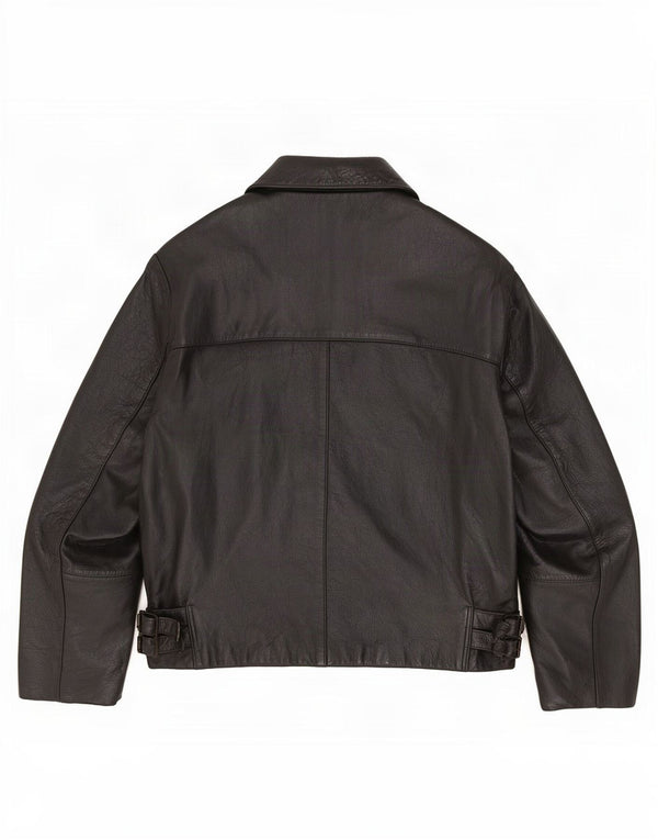 Vintage Ανδρικό Δερμάτινο Μπουφάν UK 42 XL Μαύρο
