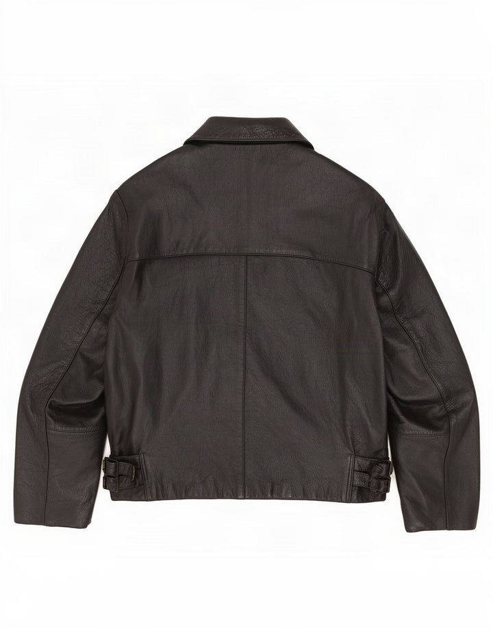 Vintage Ανδρικό Δερμάτινο Μπουφάν UK 42 XL Μαύρο