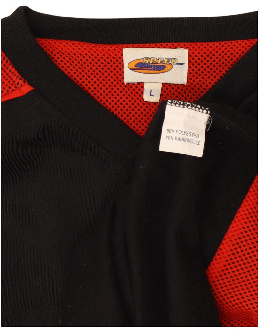 Ανδρική φόρμα πουλόβερ VINTAGE Top Large Black Colourblock Polyester