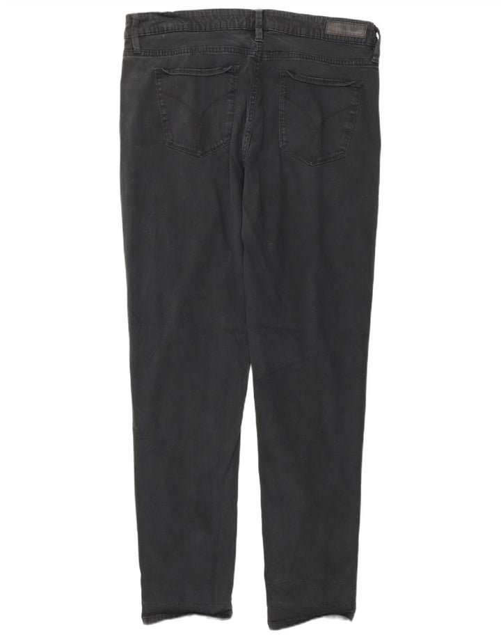 CALVIN KLEIN Γυναικείο Slim Jeans US 14 XL W34 L32 Μαύρο βαμβακερό