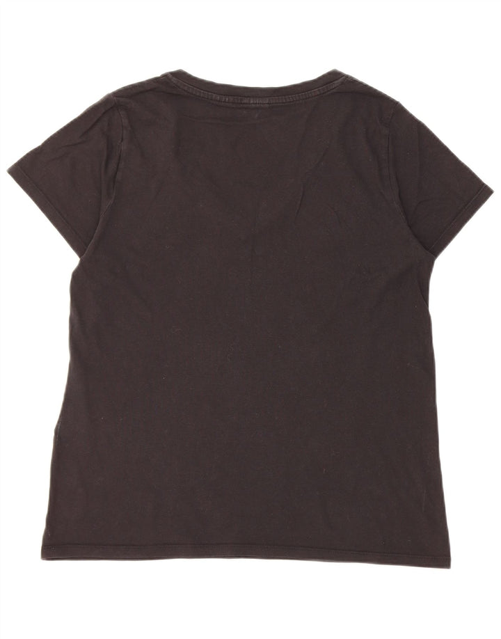 Γυναικείο T-Shirt Levi's Top UK 14 μεσαίο μαύρο βαμβακερό