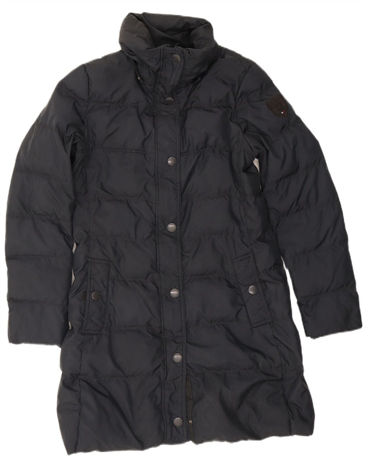 Tommy Hilfiger Γυναικείο παλτό UK 14 Medium Navy Blue Polyester