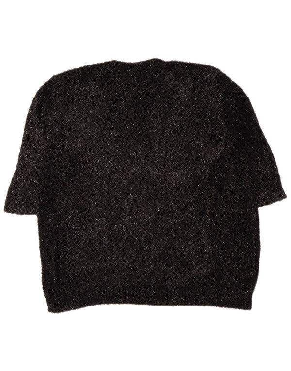 Γυναικείο πουλόβερ Hobbs 3/4 Sleeve Crew Neck Jumper UK 18 XL Black Flecked