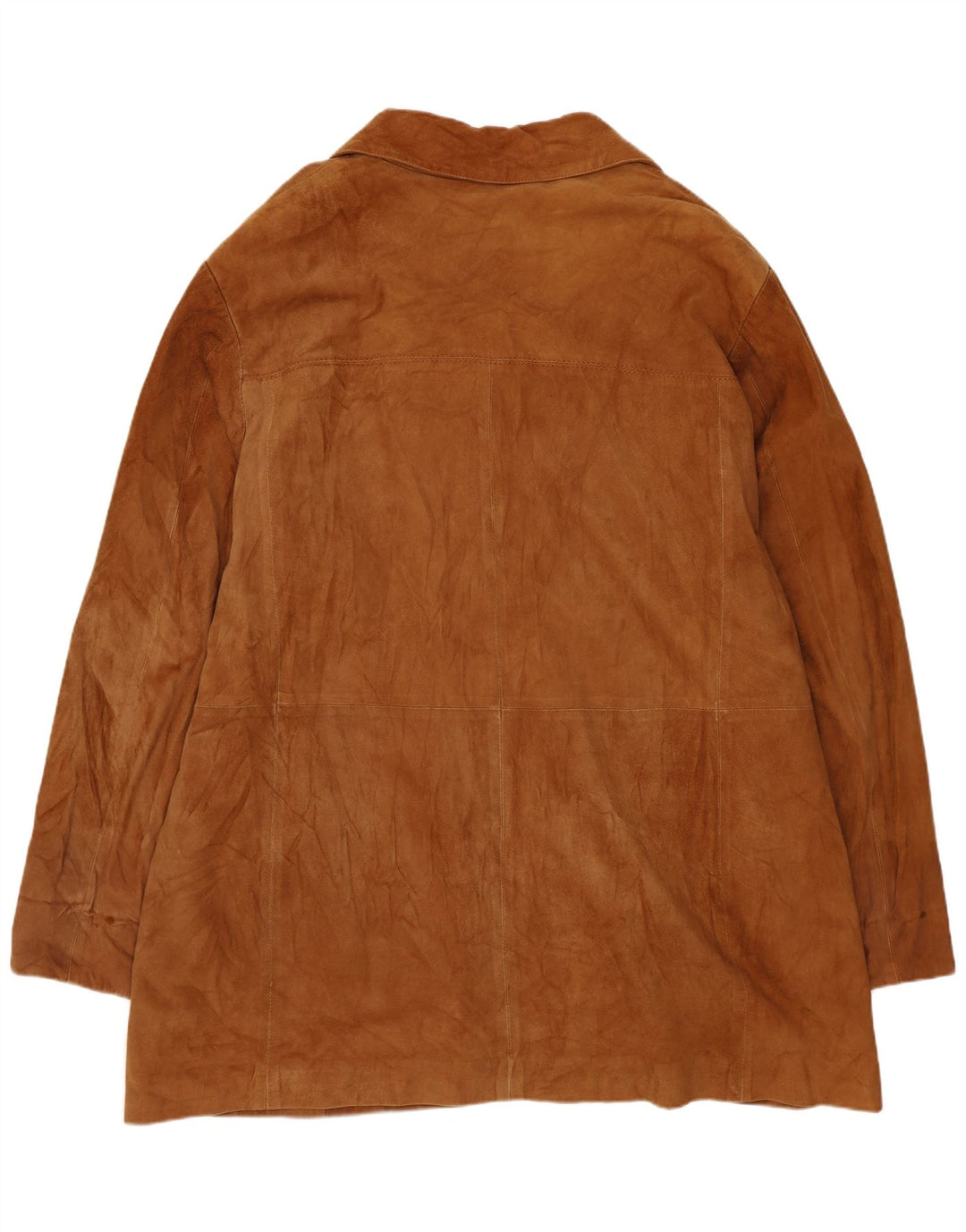 VINTAGE Γυναικείο Σουέντ Πανωφόρι UK 20 2XL Δερμάτινο Μπεζ