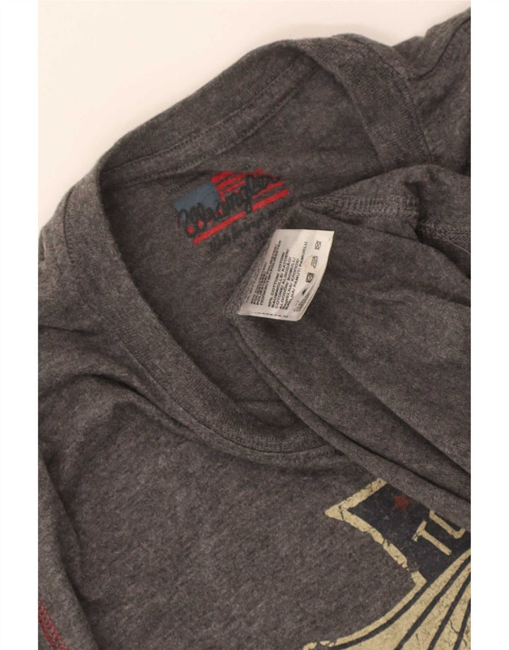 Ανδρικό γραφικό T-Shirt Wrangler Top XL Grey Polyester