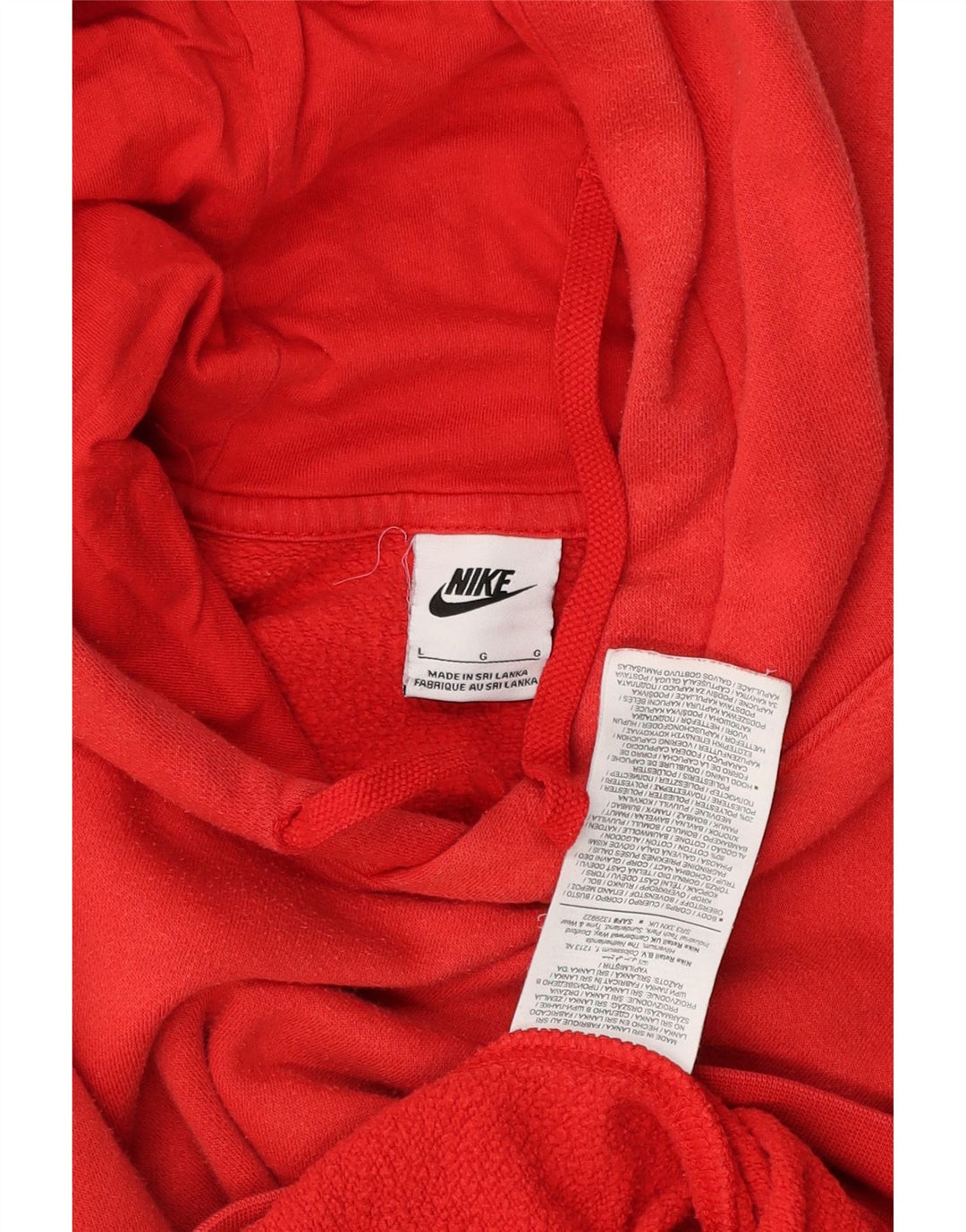 Ανδρικό φούτερ Nike, μεγάλο κόκκινο βαμβακερό