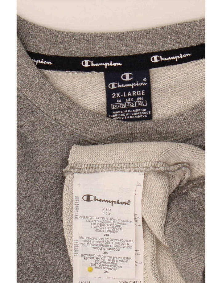 Ανδρικό φούτερ Champion Jumper 2XL Γκρι βαμβακερό