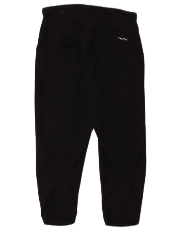 Adidas Γυναικεία Aeroready Κάπρι Κολάν UK 8/10 Μικρό μαύρο πολυεστέρα