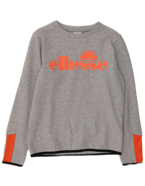 Γυναικείο γραφικό φούτερ ELLESSE UK 14 Large Grey Flecked Cotton