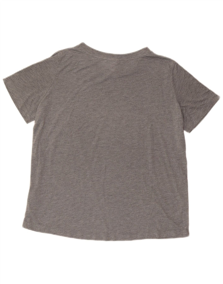 Γυναικείο γραφικό μπλουζάκι Nike Top UK 16 Large Grey Polyester
