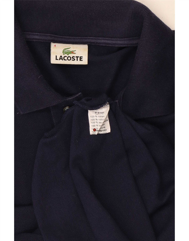 Ανδρικό μακρυμάνικο μπλουζάκι πόλο Lacoste, Μέγεθος 4, Βαμβακερό μεσαίο ναυτικό μπλε