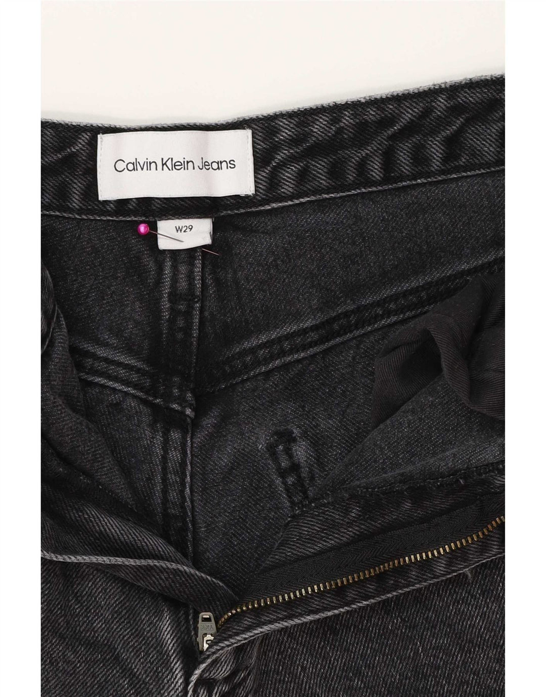Γυναικείο τζιν ίσιο Calvin Klein W29 L31 Γκρι