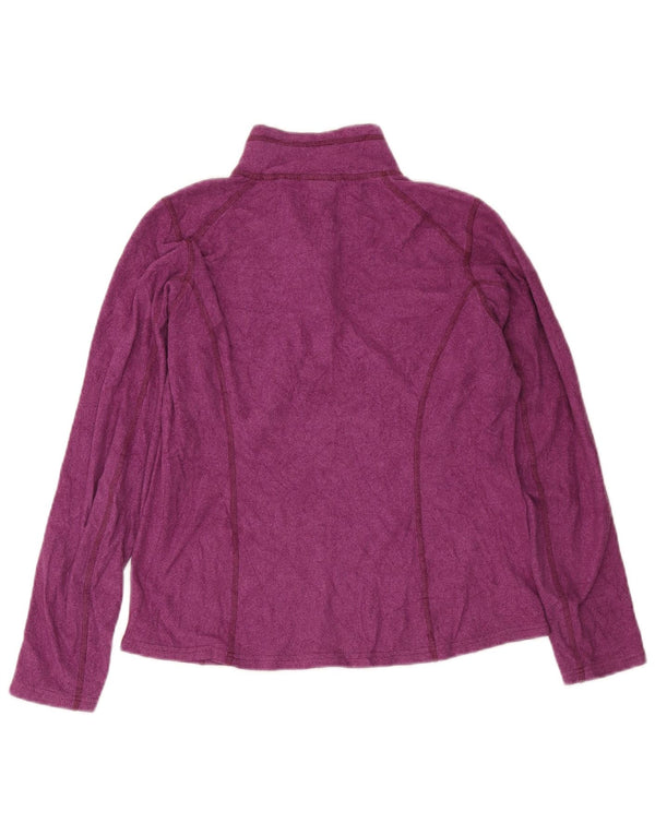 The North Face γυναικείο φερμουάρ Fleece Jumper UK 14 Medium Purple Polyester