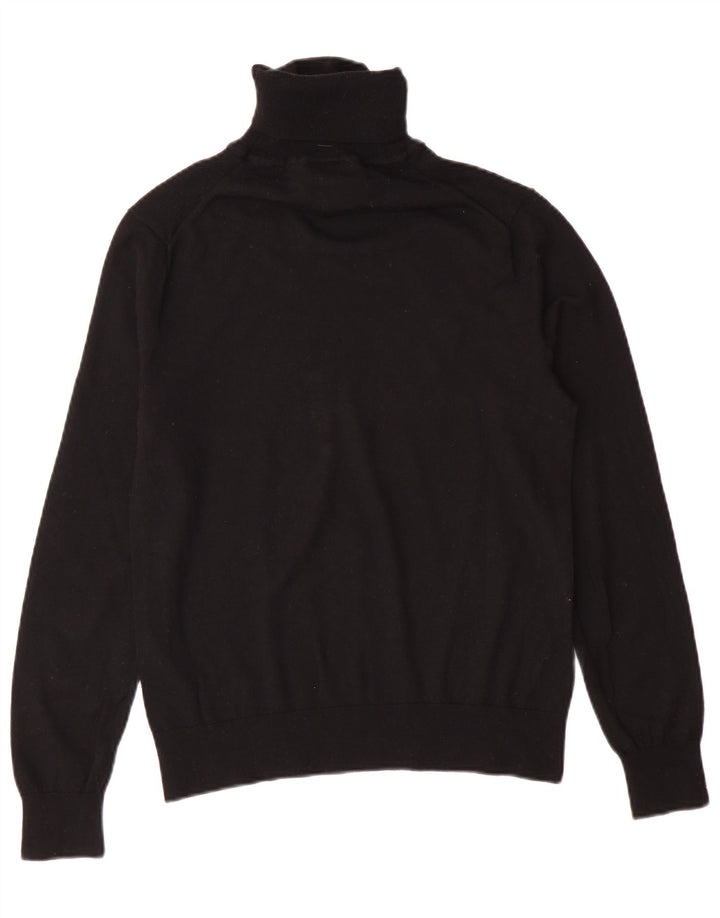 Armani Exchange Ανδρικό πουλόβερ με ρολό λαιμόκοψη, μικρό μαύρο παρθένο μαλλί