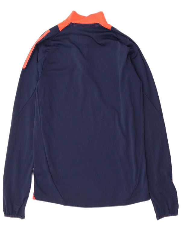 ADIDAS Boys Μάντσεστερ Γιουνάιτεντ πουλόβερ αθλητική φόρμα 15-16 ετών Navy Blue