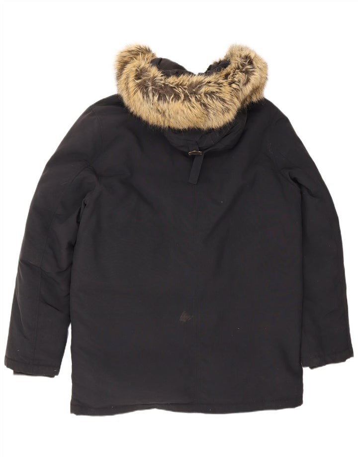 Jack Wills Ανδρικό μπουφάν Parka με κουκούλα UK 40 Large Navy Blue